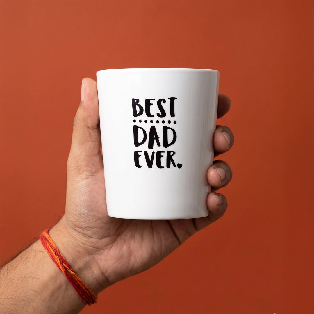 Unbreakable Best Dad Ever Glass