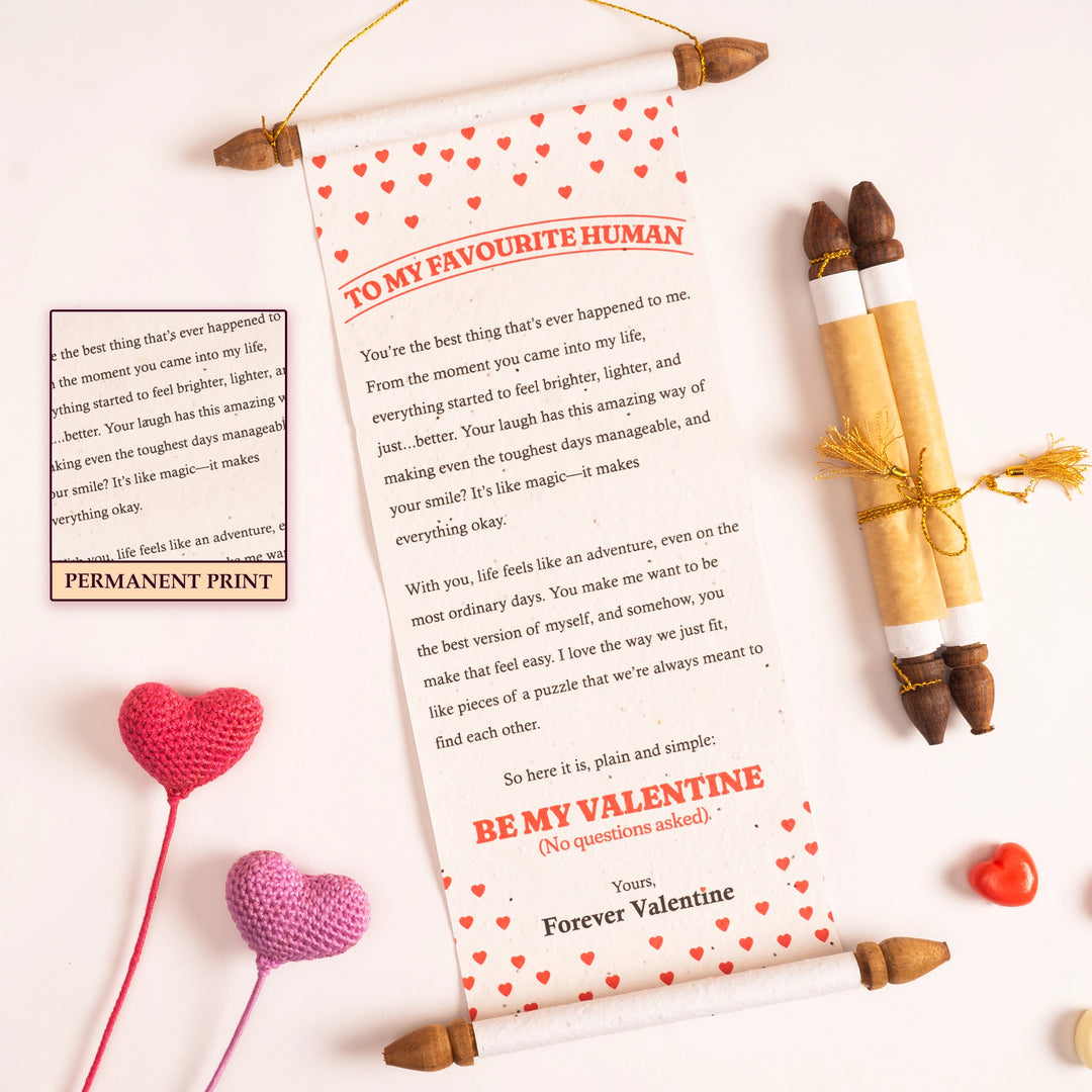 Valentine Love Scroll