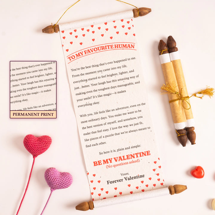 Valentine Love Scroll
