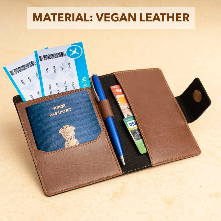 Vegan Leather Passport Holder
