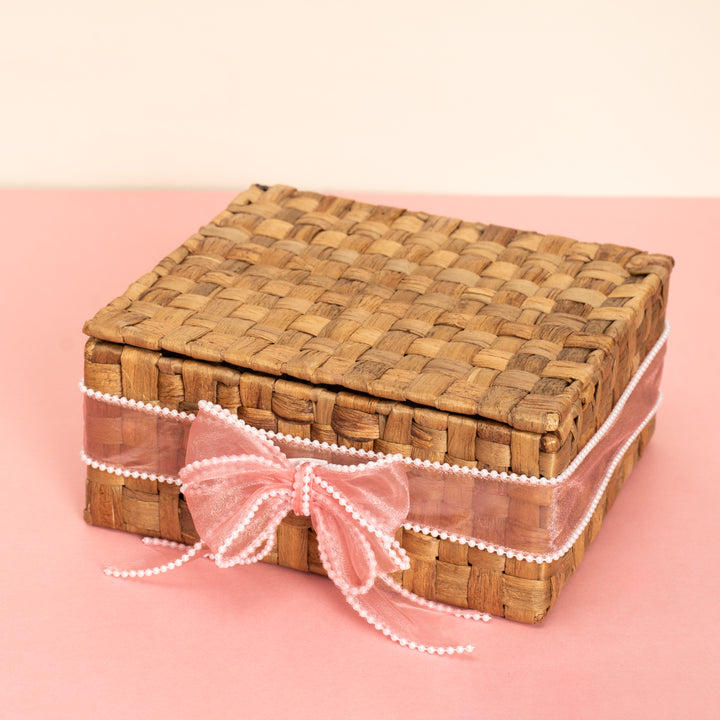 Woven Seagrass Gift Basket