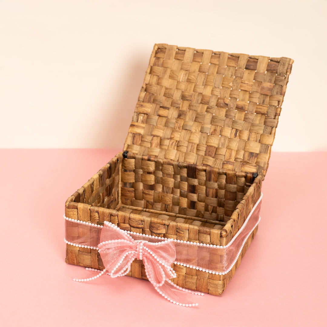 Woven Seagrass Gift Basket