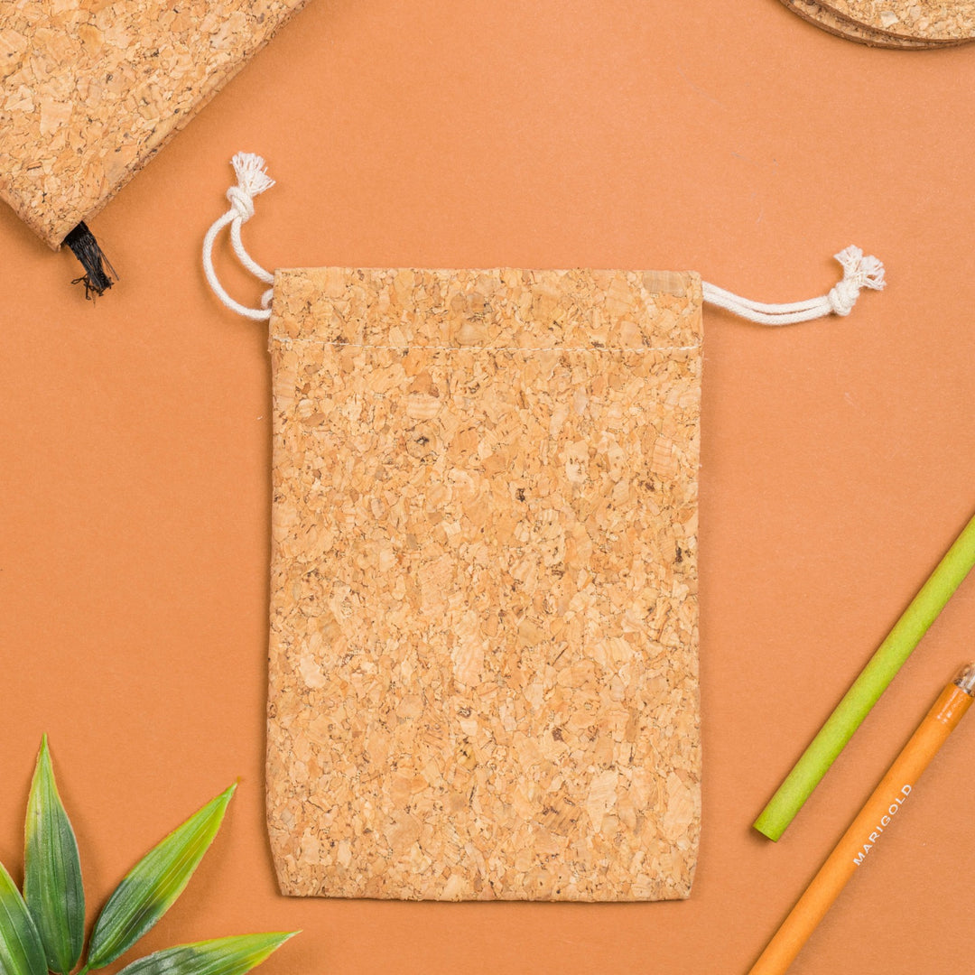 Cork Pouch with Plantable Pens