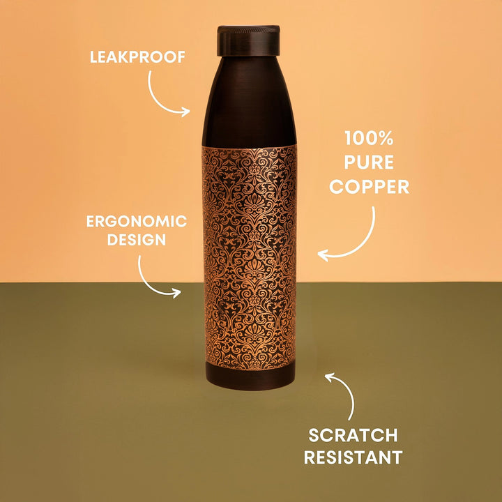 Antique Finish Copper Bottle