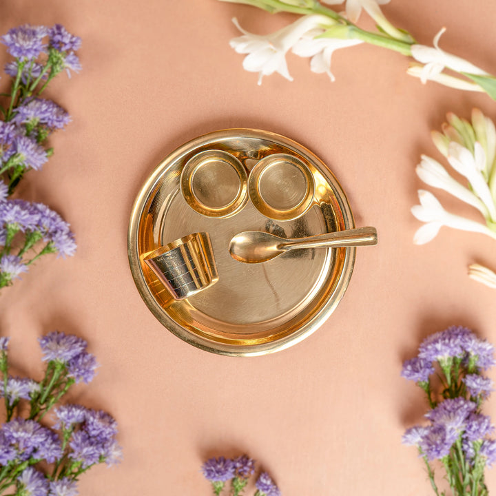 Brass Bhog Thali Set