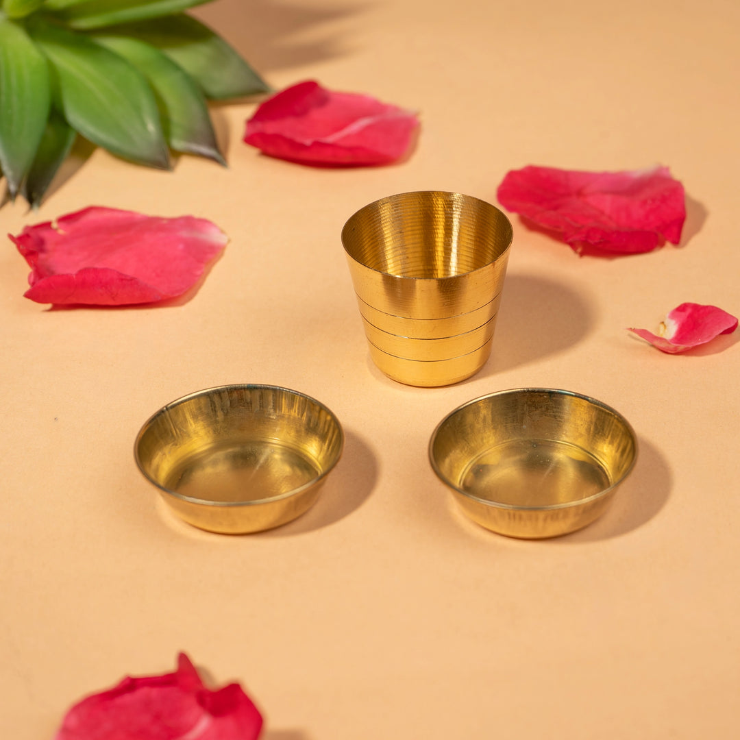 Brass Bhog Thali Set