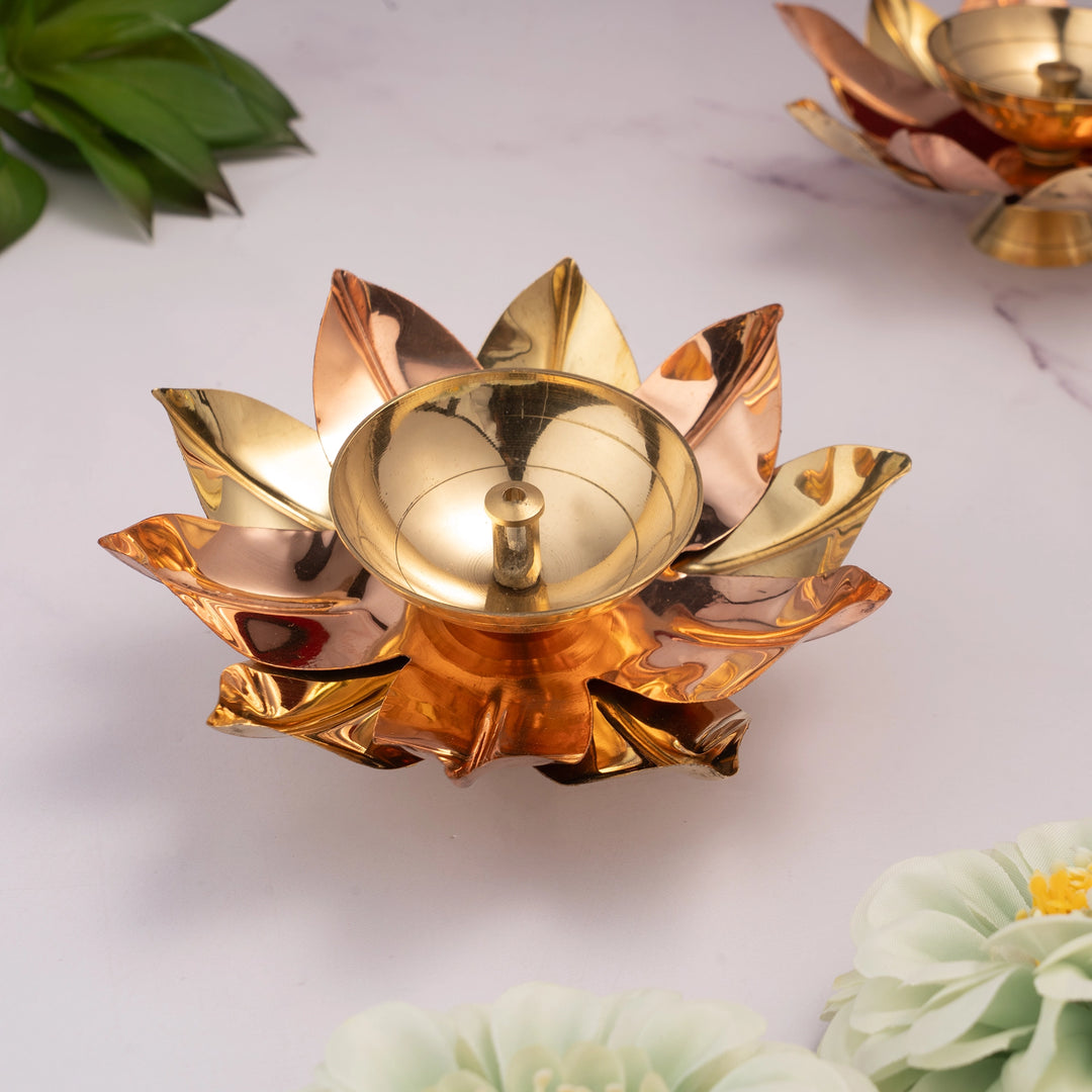 Flower Brass Diya