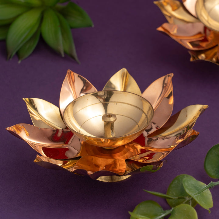 Flower Brass Diya