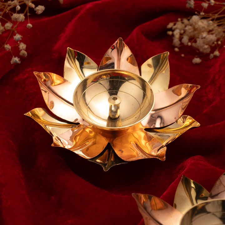 Flower Brass Diya