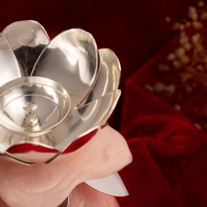 Budding Flower Resin Diya