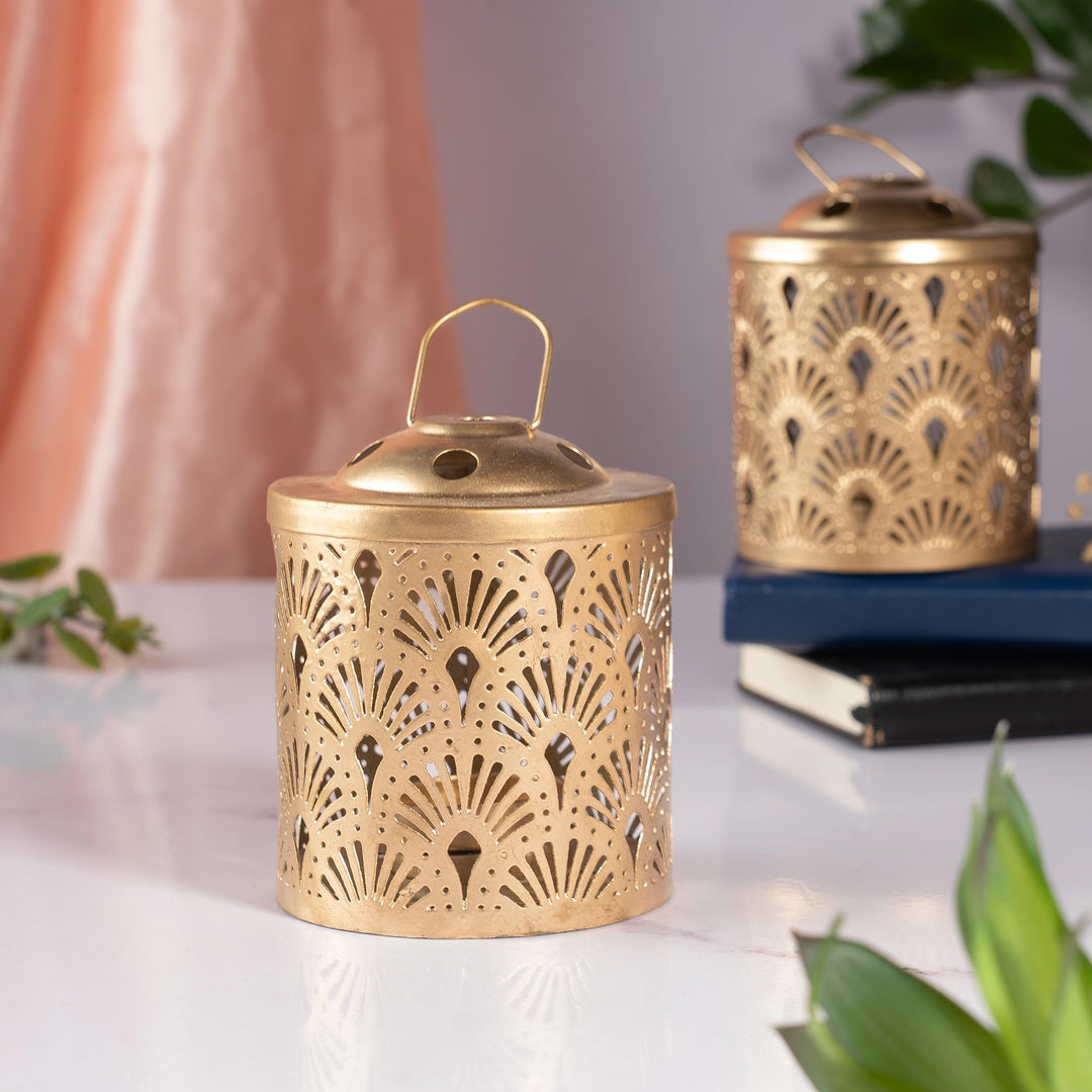 Caged Cutout Lantern