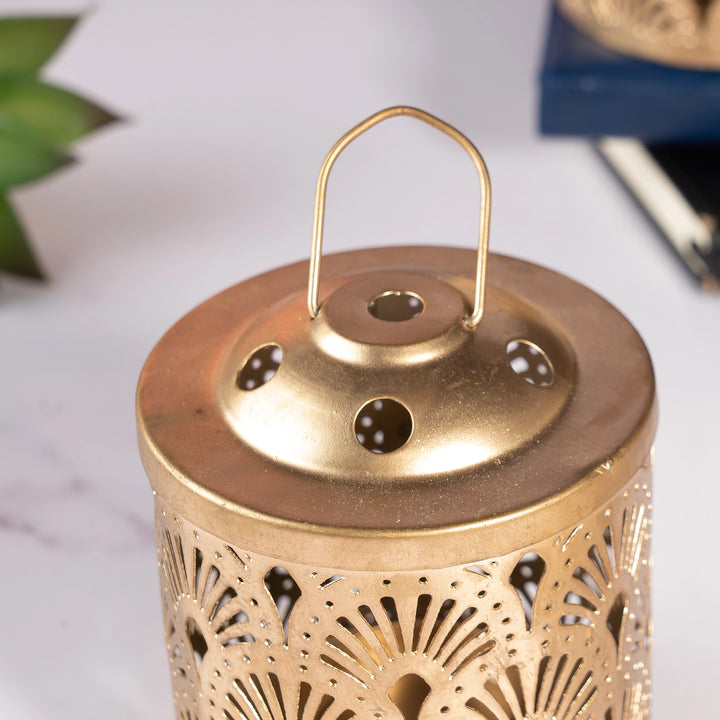 Caged Cutout Lantern