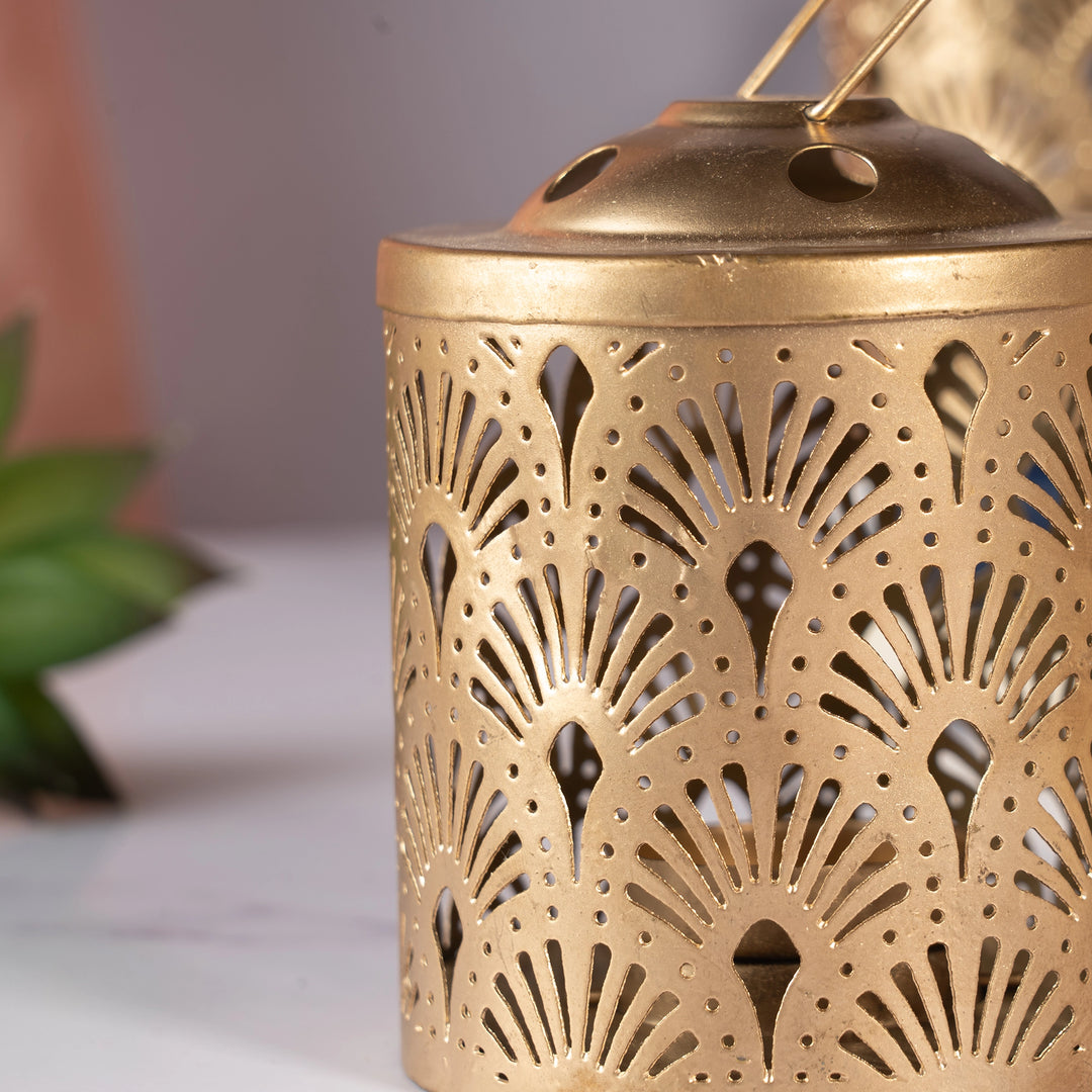 Caged Cutout Lantern