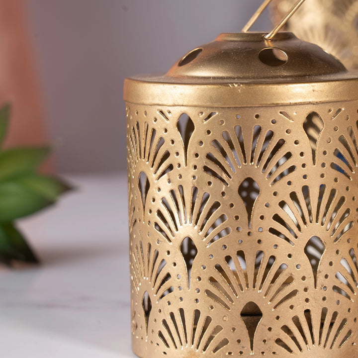 Caged Cutout Lantern