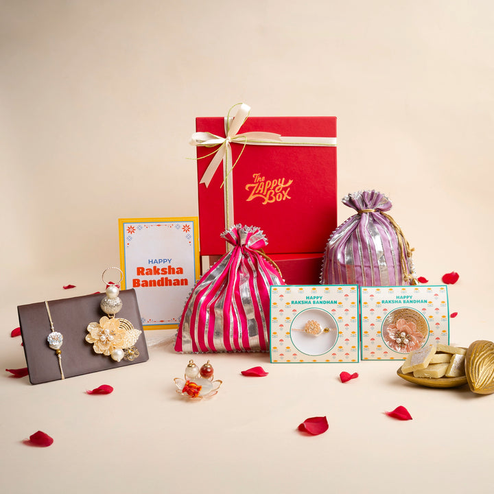 Celebration Rakhi Hamper - For Bhaiya and Bhabhi