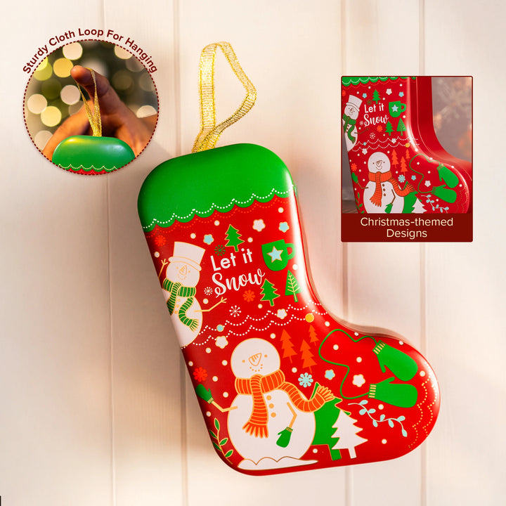 Cheerful Snowman Tin