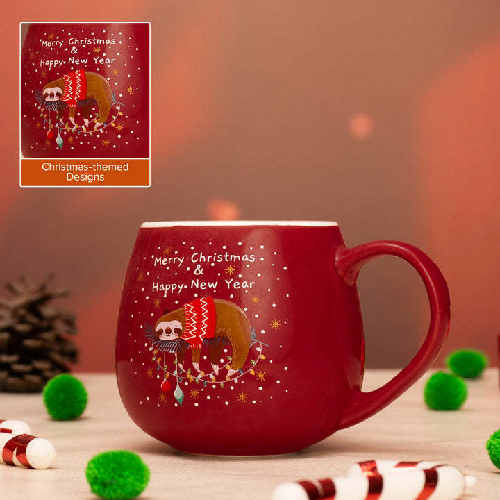 Sloth Christmas Mugs