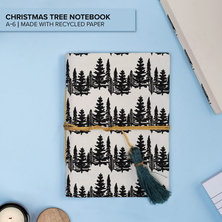 A6 Handmade Christmas Tree Notebook