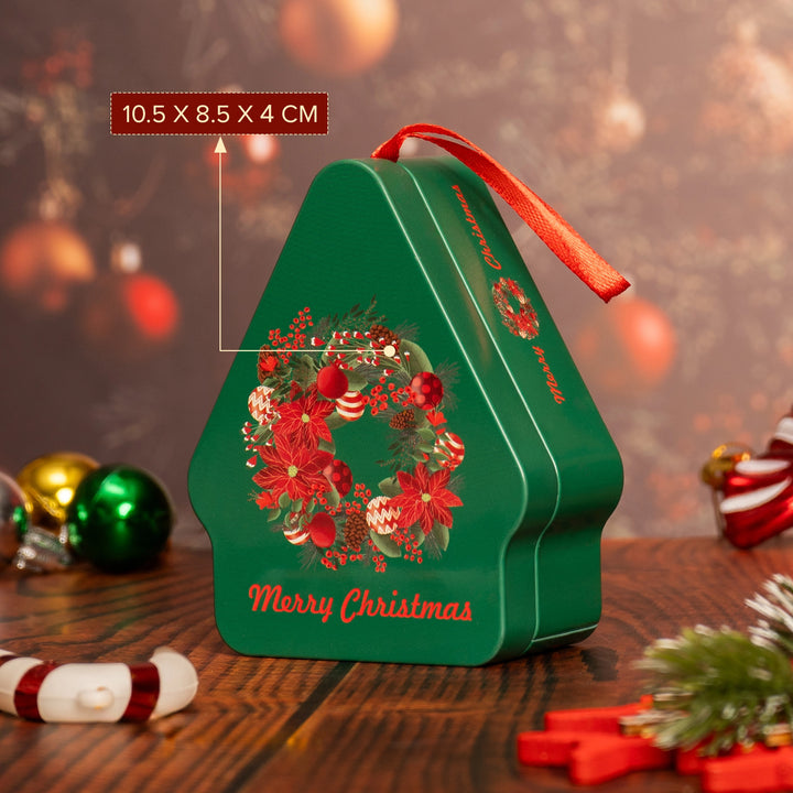Christmas Wreath Tin