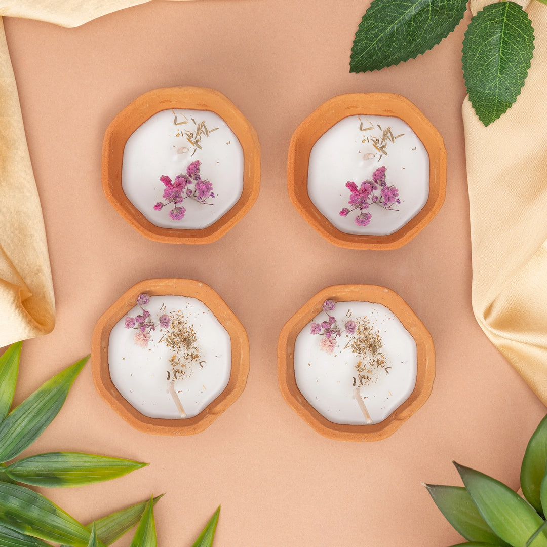 Clay Diya Candle