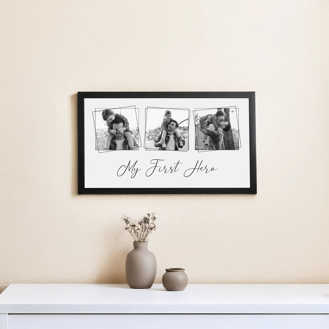 Our First Hello Photo Frame My First Hero Personalized Photo Frame Gift for Dad | The Zappy Box
