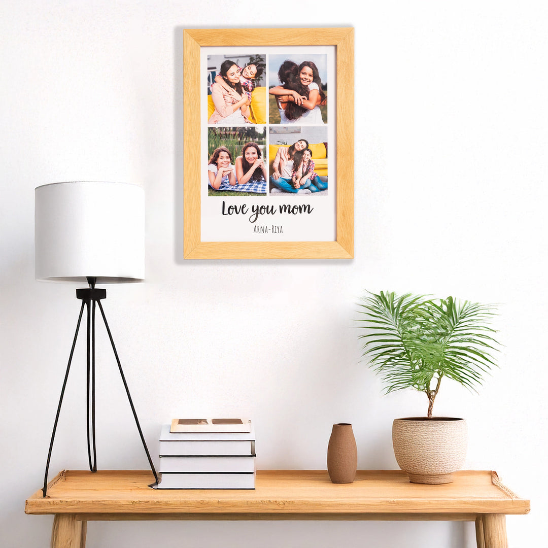 Love You Mom Collage Photo Frame