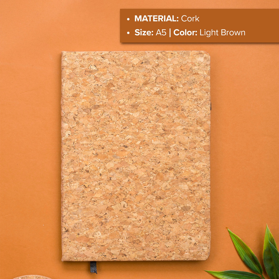 A5 Eco-Friendly Cork Hardbound Notebook