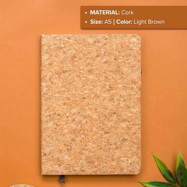 A5 Eco-Friendly Cork Hardbound Notebook
