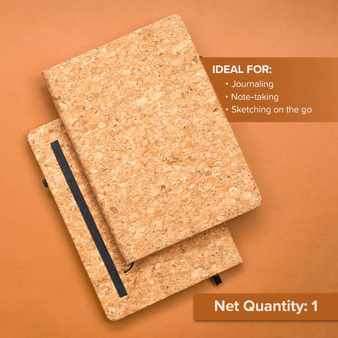 A5 Eco-Friendly Cork Hardbound Notebook
