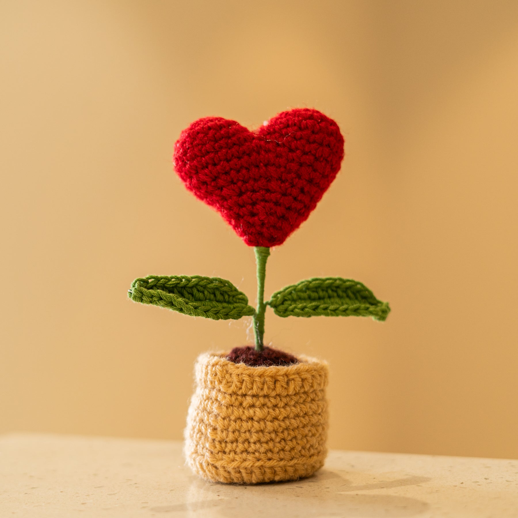 crochet plant hanger red heart Crochet Heart Bouquet - Unique Phool Guldasta Design