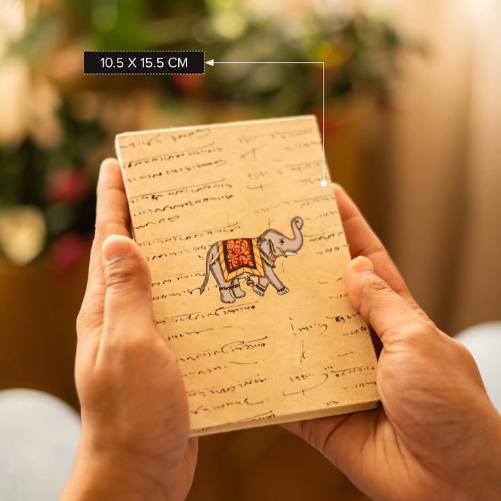 A7 Elephant Handmade Paper Notebook