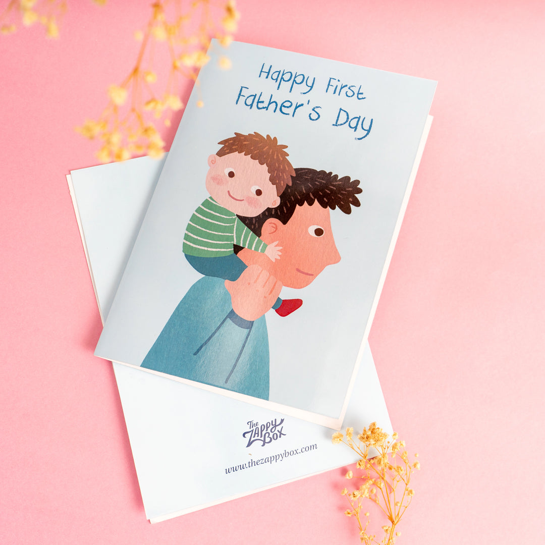 Happy First Father’s Day Greeting Card - New Dad Gift | The Zappy Box