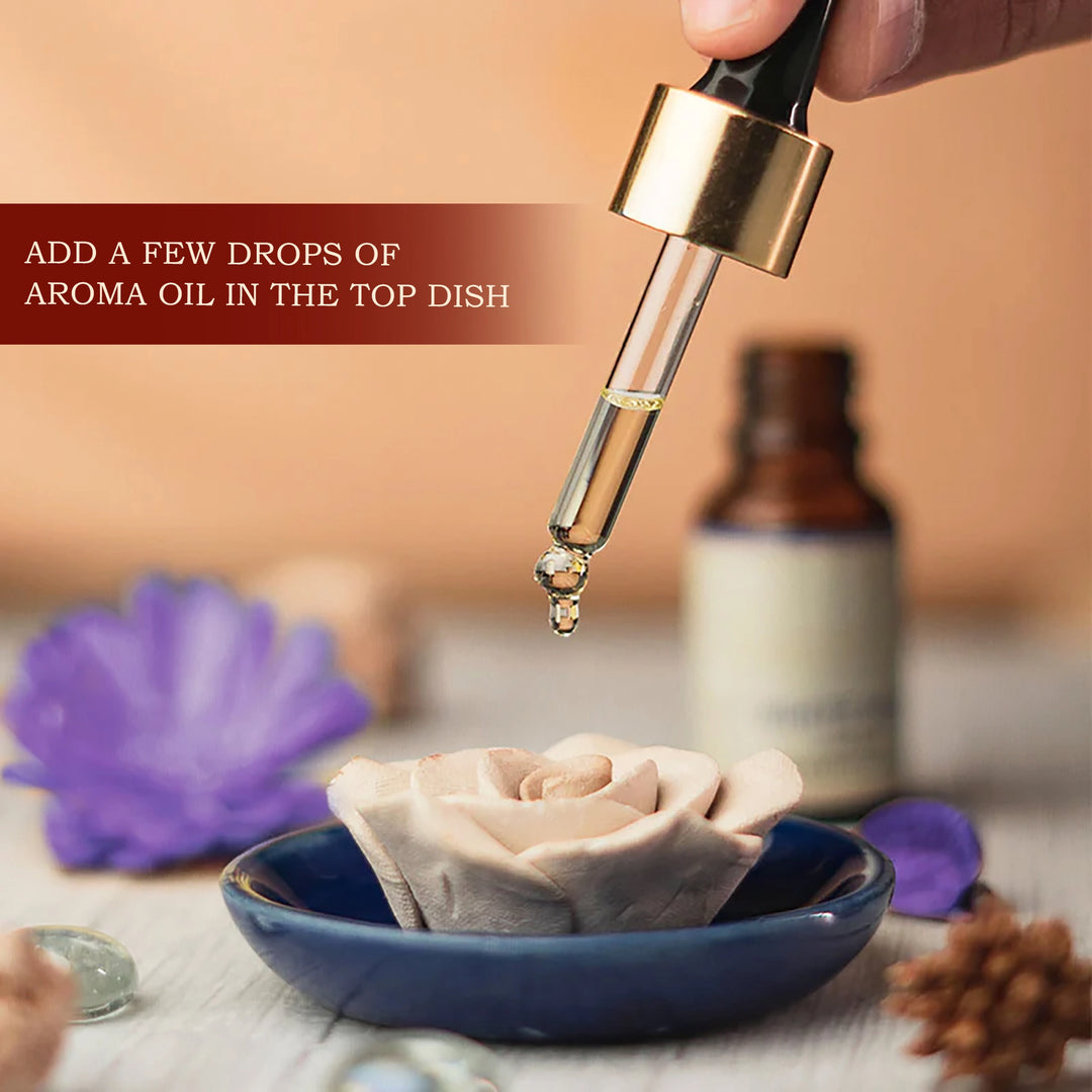 Floper Diffuser Flower Ceramic Diffuser - Elegant Aroma for Home & Workspace | The ...