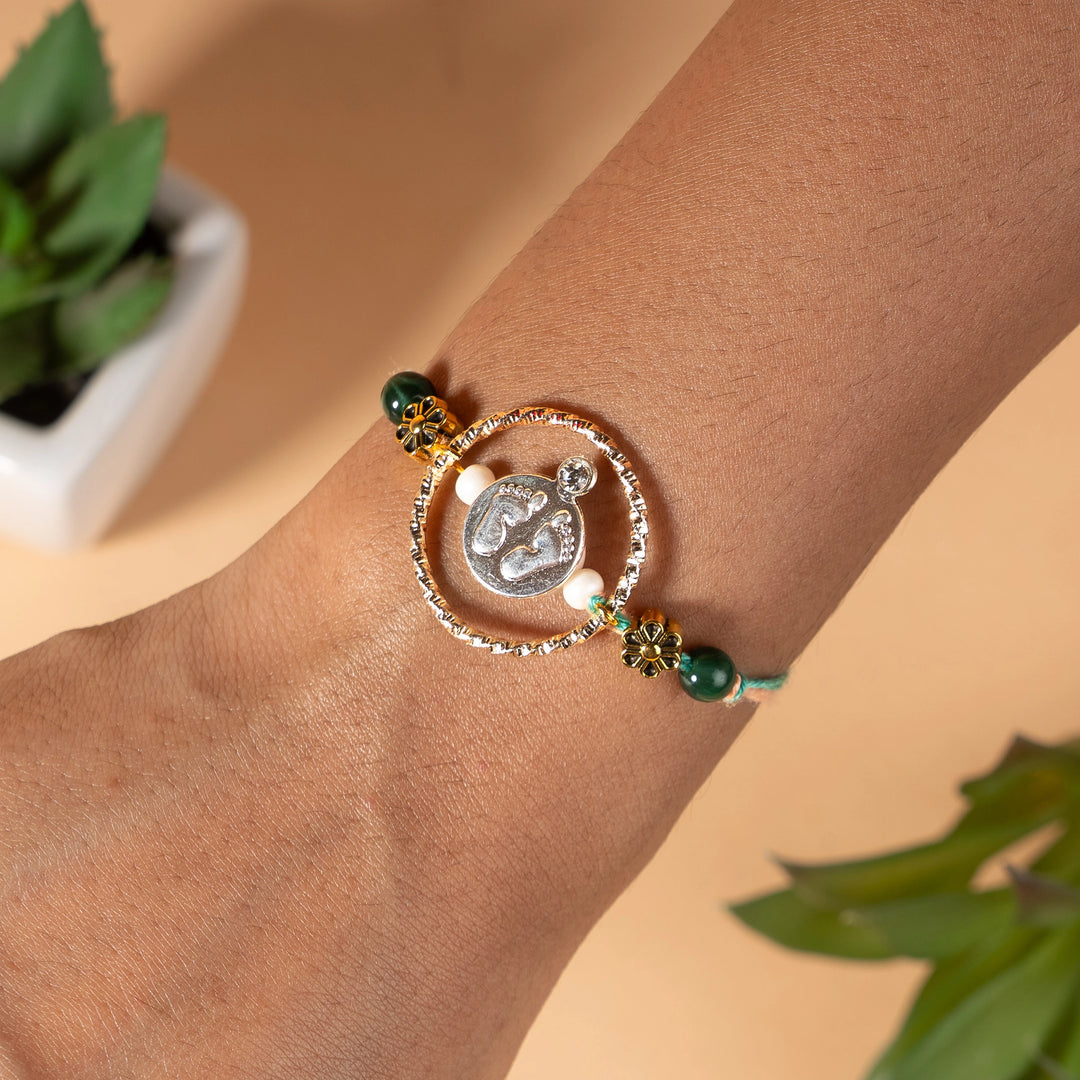 Footprint Charm Rakhi For Kids