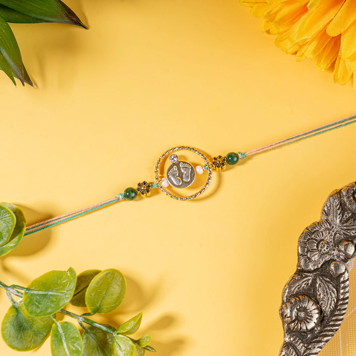 Footprint Charm Rakhi For Kids
