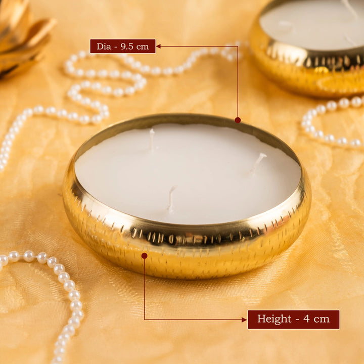Golden Tin Candle