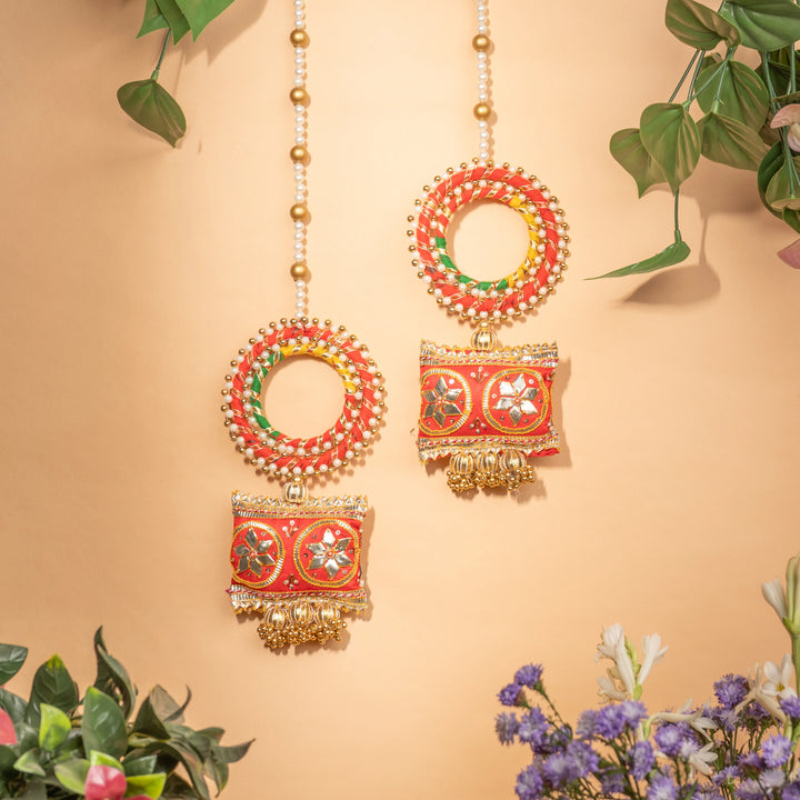 Gota Pati Cushion Hangings