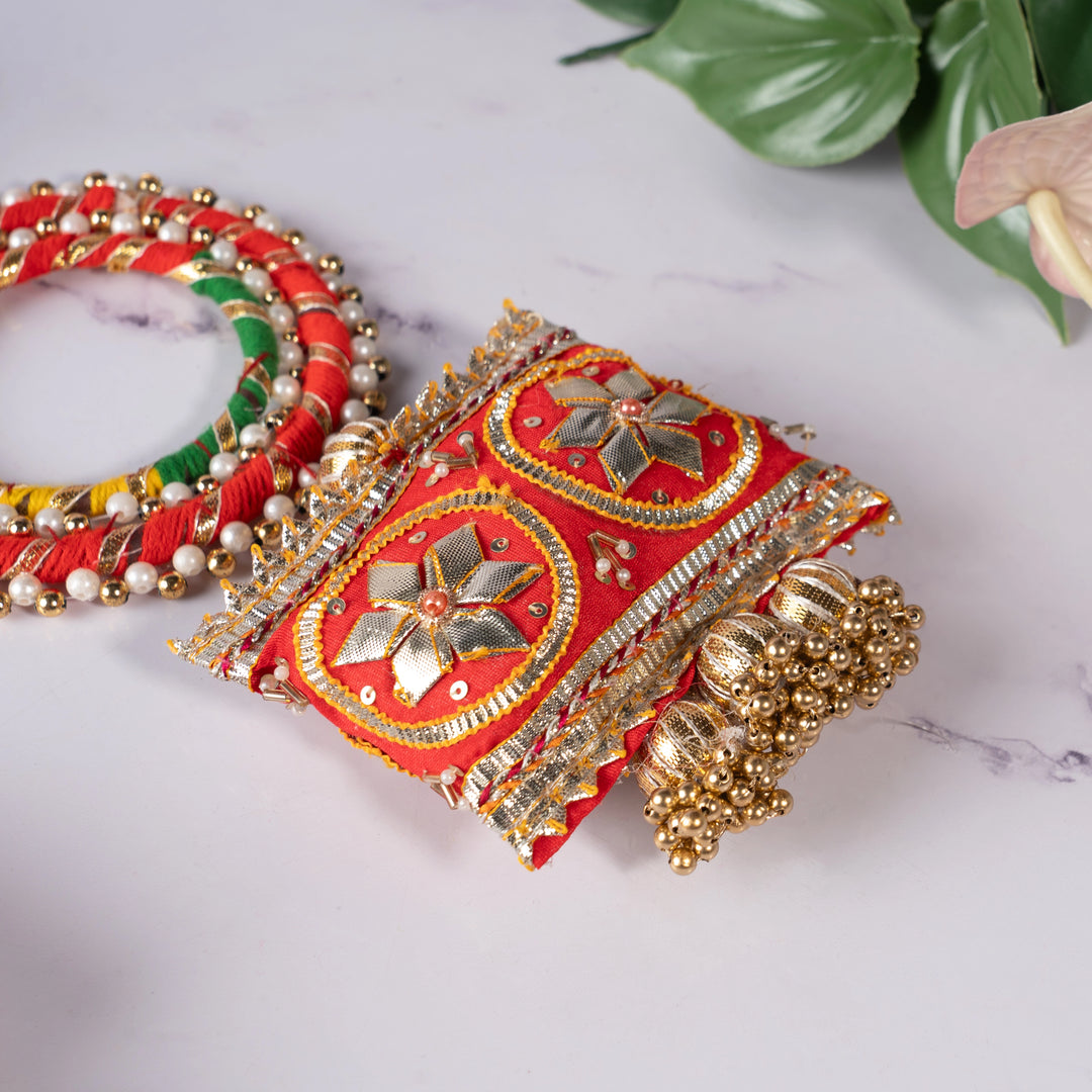 Gota Pati Cushion Hangings