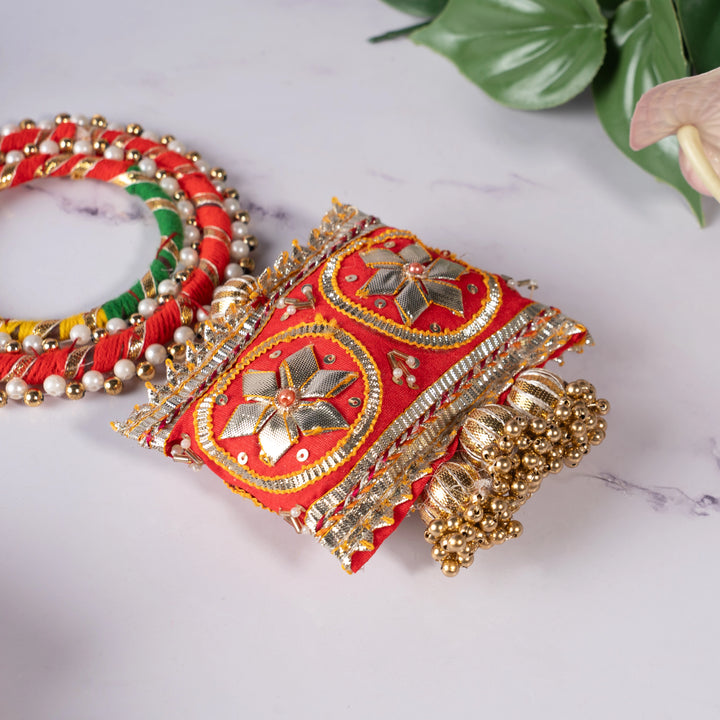 Gota Pati Cushion Hangings