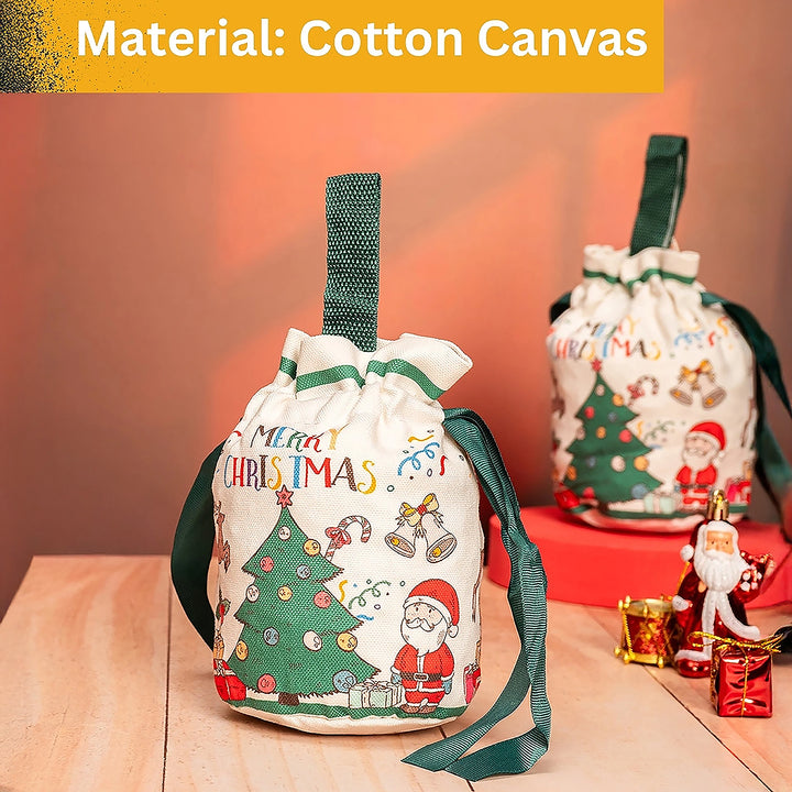 Green Drawstring Gift Bag