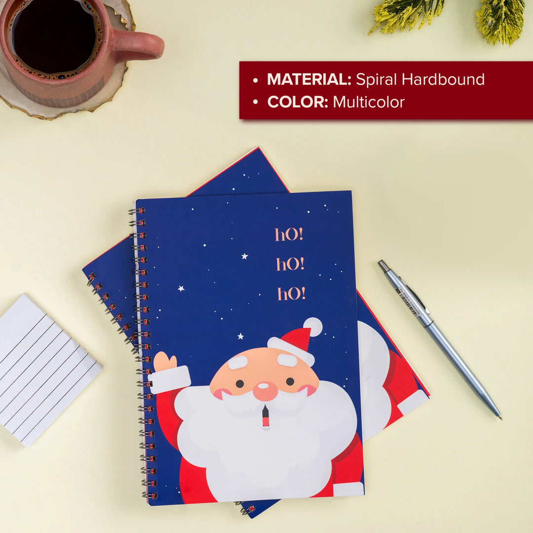 A5 Santa's Cheer Spiral Notebook