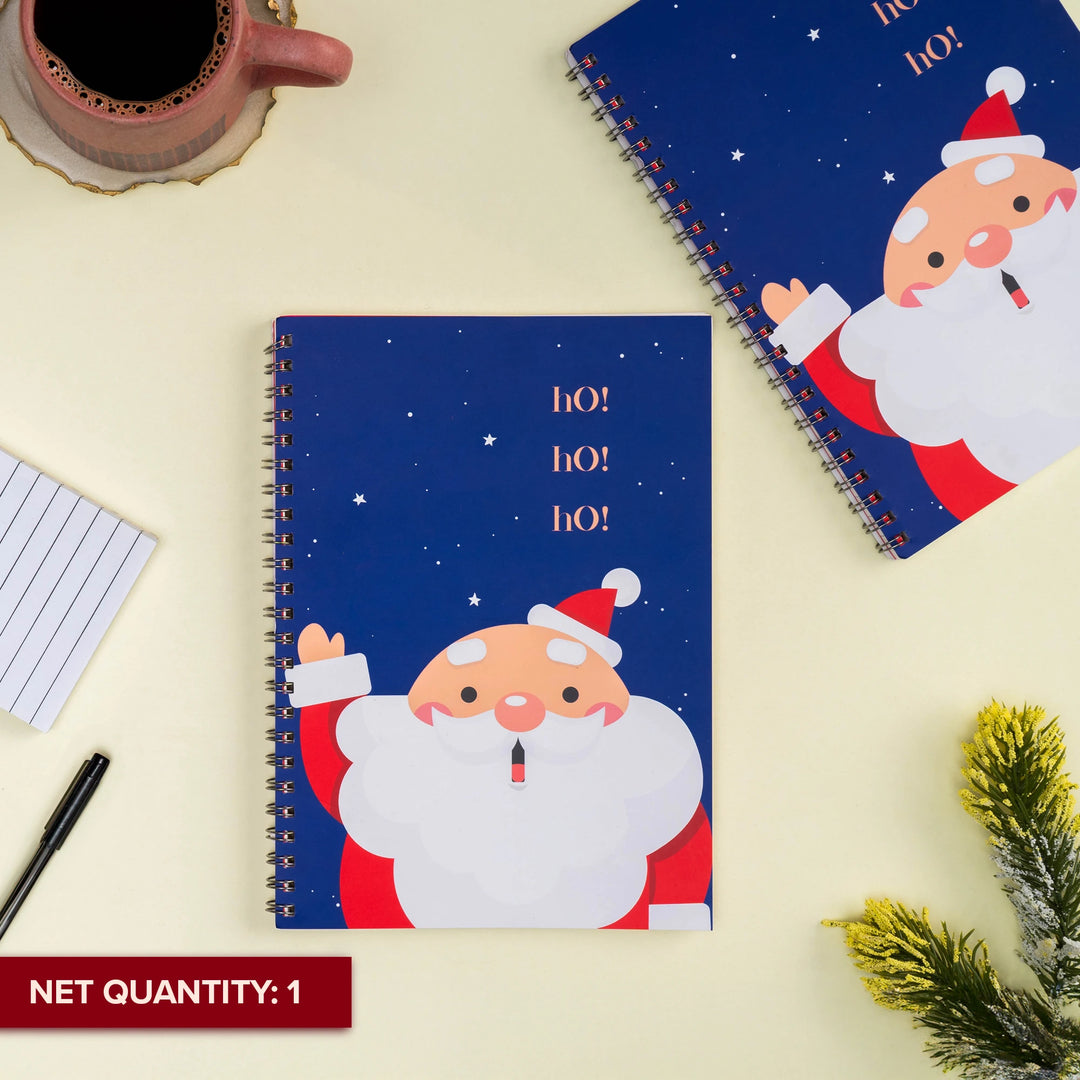 A5 Santa's Cheer Spiral Notebook
