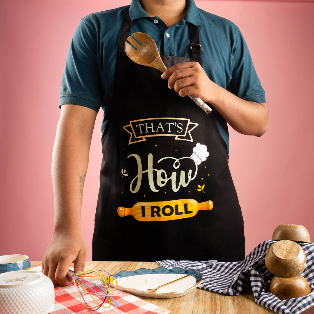 Apron Ropol That’s How I Roll Black Apron Gift | The Zappy Box