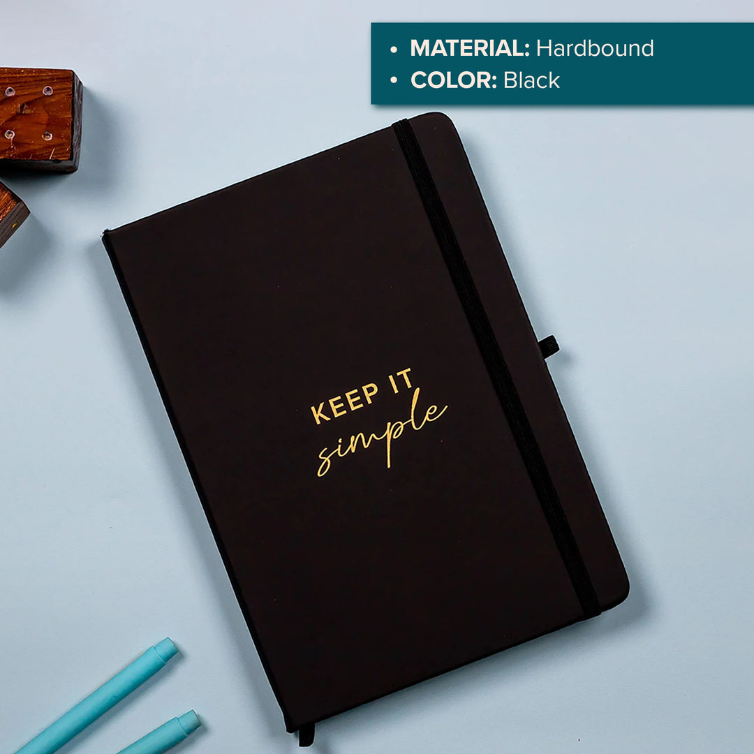 A5 Keep It Simple Hardbound Notebook