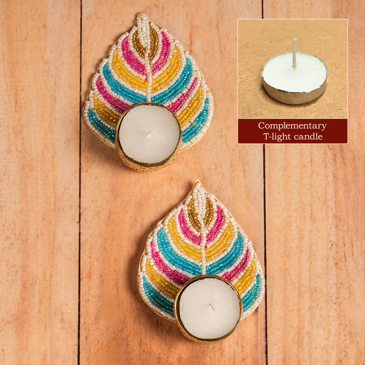 Leaf T-Light Candle Holders