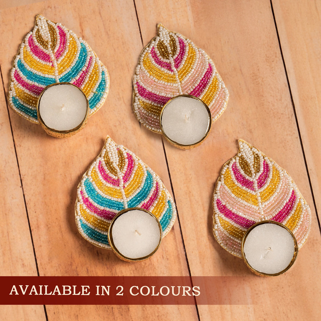 Leaf T-Light Candle Holders