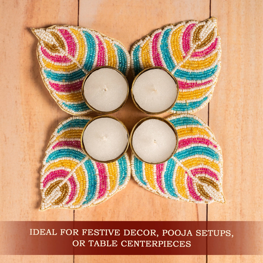 Leaf T-Light Candle Holders