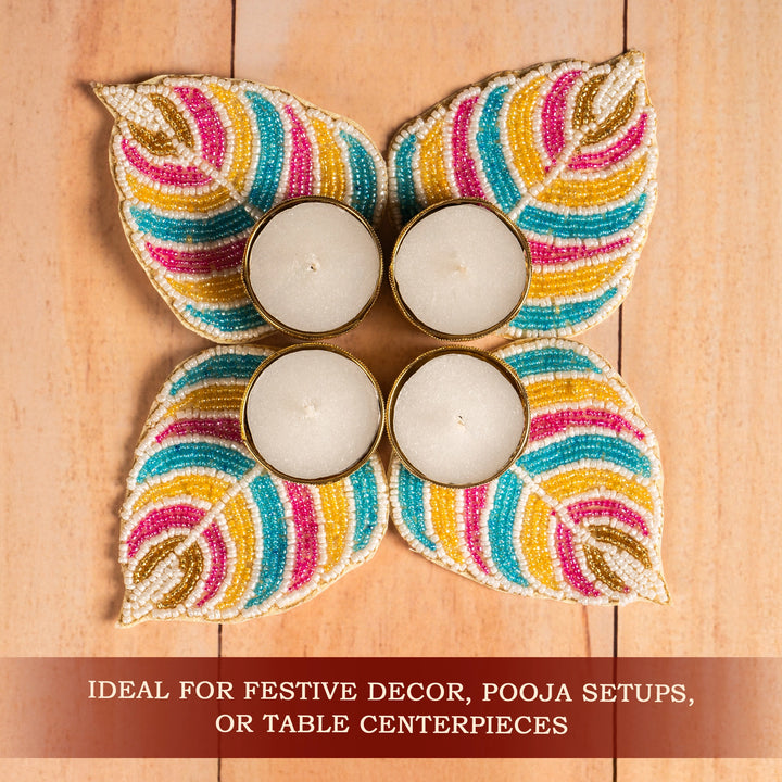 Leaf T-Light Candle Holders