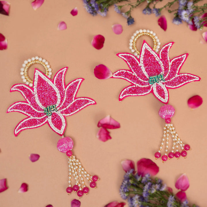 Beaded Lotus Hangings