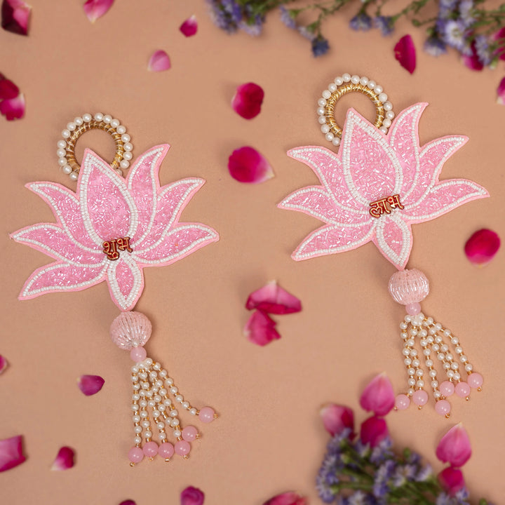 Beaded Lotus Hangings